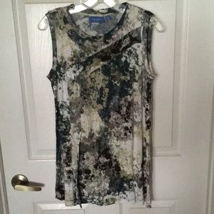 Vera Wang Simply Vera Sleeveless Sleeveless Top XL Jersey Knit